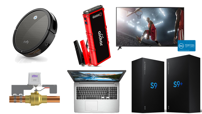 Automatic water leak shutoff for $80, Samsung Galaxy S9 trade-in deals, 4K HDTV for under $400