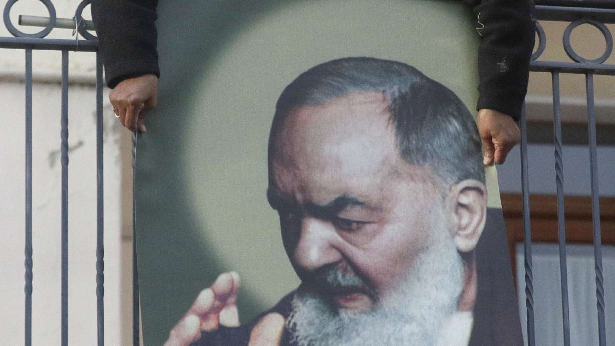Pope visits Italy's south to honor popular saint, Padre Pio