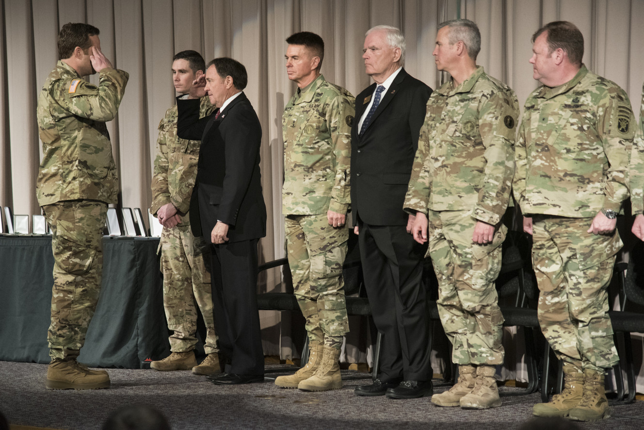 'Incredibly humbling:' 19 soldiers of Utah National Guard honored for acts of valor in combat
