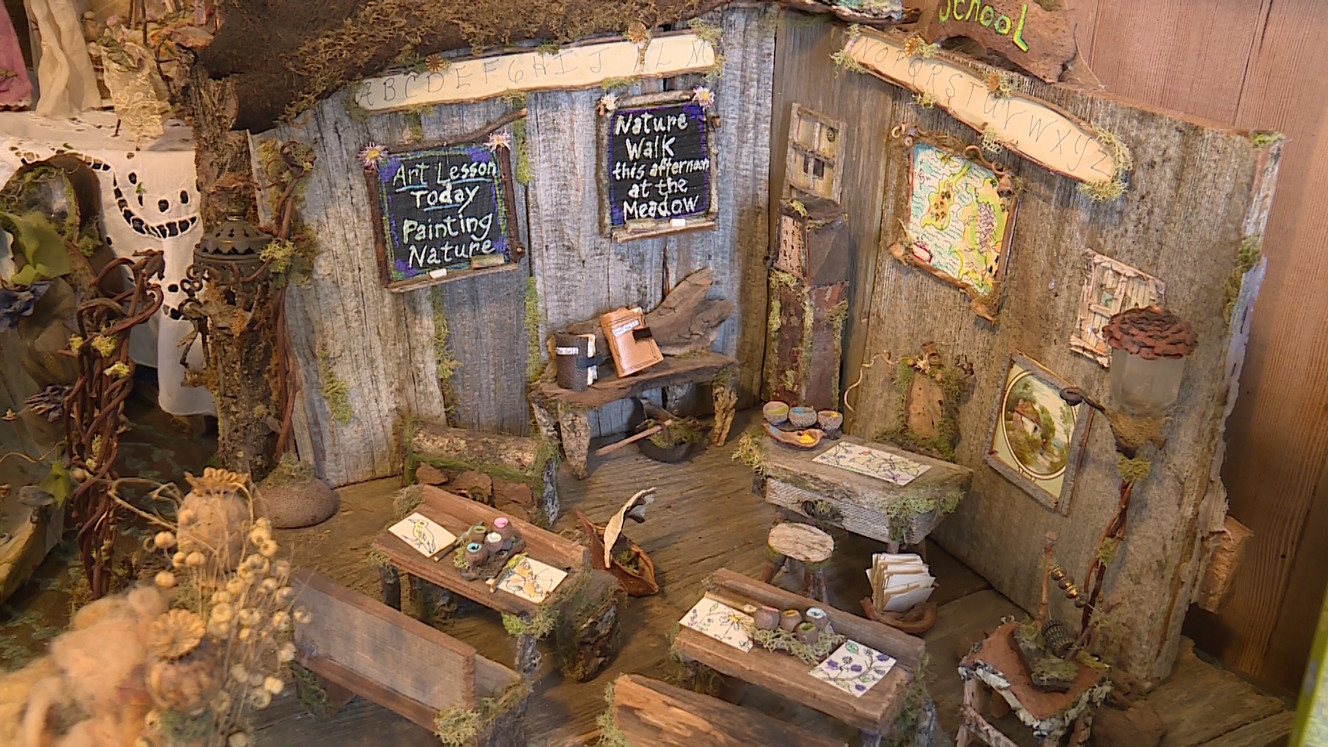 Not all of the couple's creations are homes — this one is a fairy's school. (March 13, 2018) (Photo: Ray Boone, KSL TV)