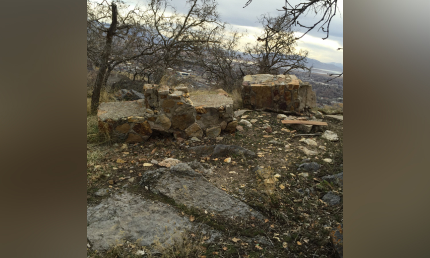 A photo of the damaged Easter cross when it was found by Provo resident Niki Thornock in 2014. (Photo: Courtesy Niki Thornock)