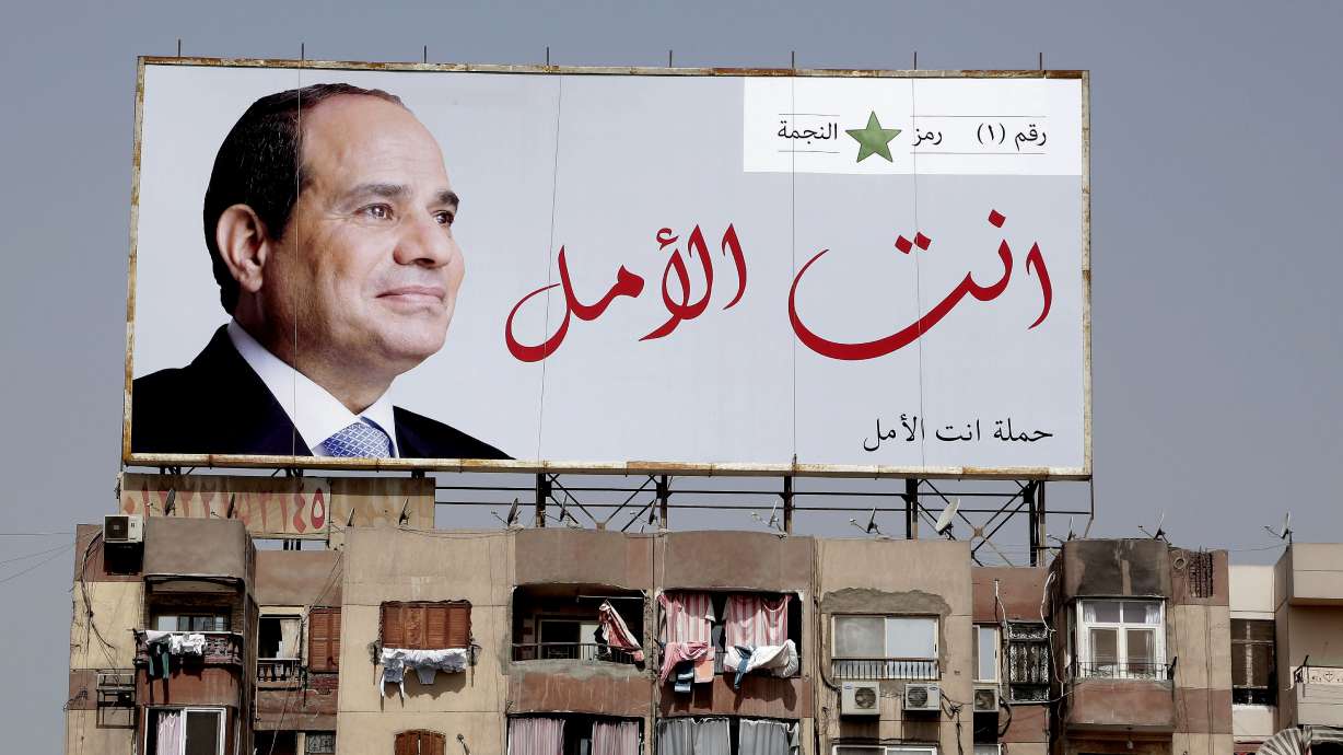 In Egypt, wall-to-wall el-Sissi banners inspire satire