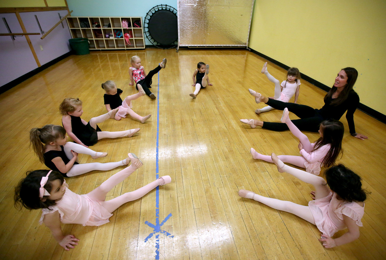 Kathryn Butler teaches a ballet and tap dance class for 3- to 5-year-olds at the Marv Jenson Recreation Center in South Jordan on Monday, March 19, 2018. (Photo: Kristin Murphy, KSL)