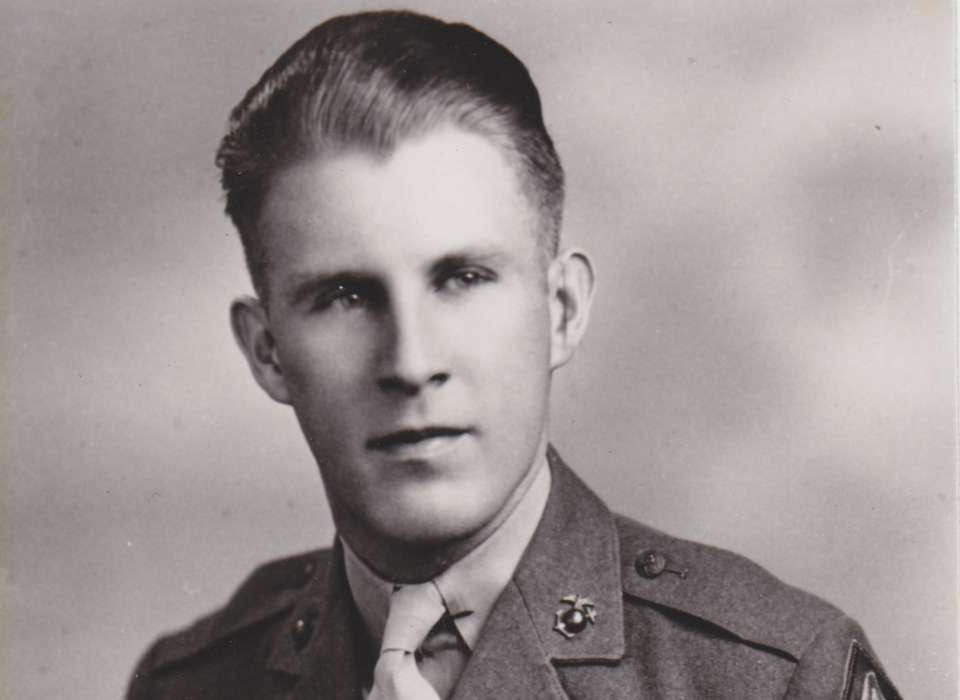 Keith Renstrom, a Marine who served in the Pacific theater in World War II, is shown in a photo from his military service. (Photo: Renstrom family)