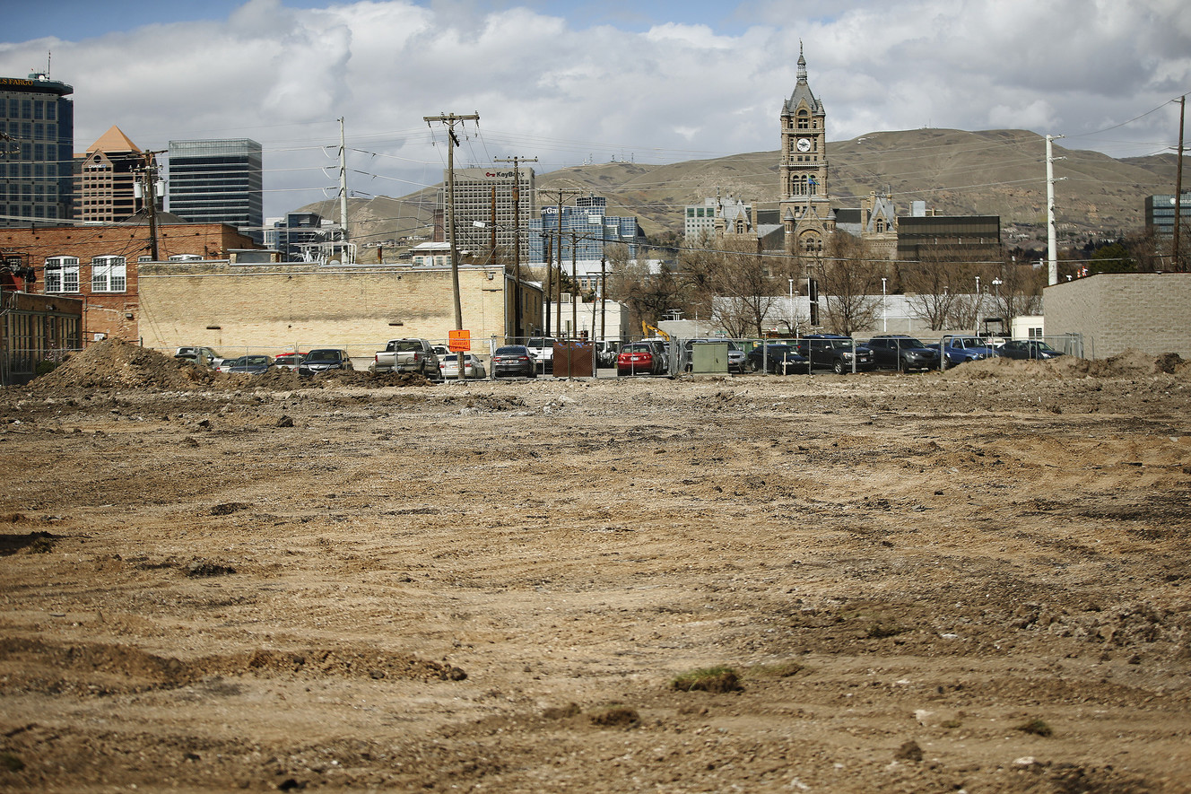Deseret Industries at 131 E. 700 South has been demolished to make way for one of the new homeless resource centers in Salt Lake City on Wednesday, March 28, 2018. (Photo: Jeffrey D. Allred, KSL)