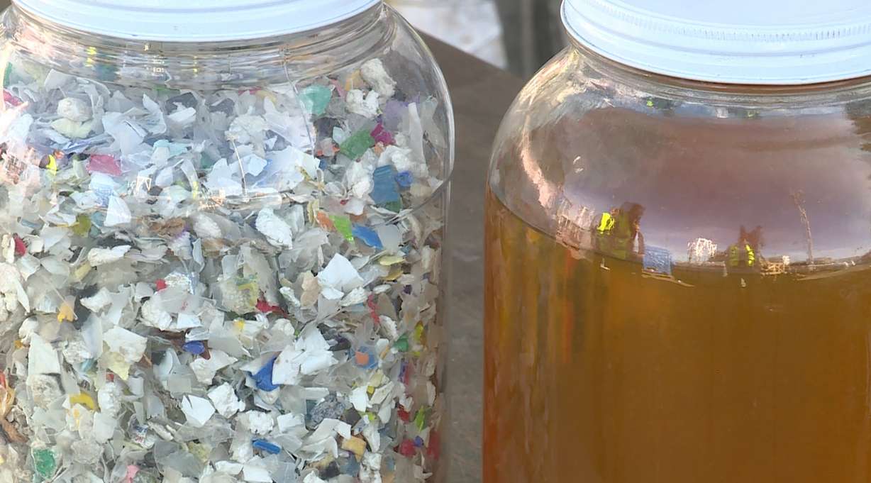Salt Lake-based Renewlogy has found a way to renew plastic waste into fuel. Priyanka Bakaya, CEO and founder of Renewlogy, said on Friday, March 30, 2018, the process is very efficient and no toxic emissions are released, so it's a win from both the environmental perspective and energy perspective. (Photo: John Wilson, KSL TV)