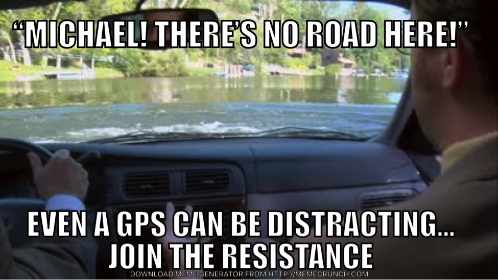 Top distracted driving memes from Join the Resistance