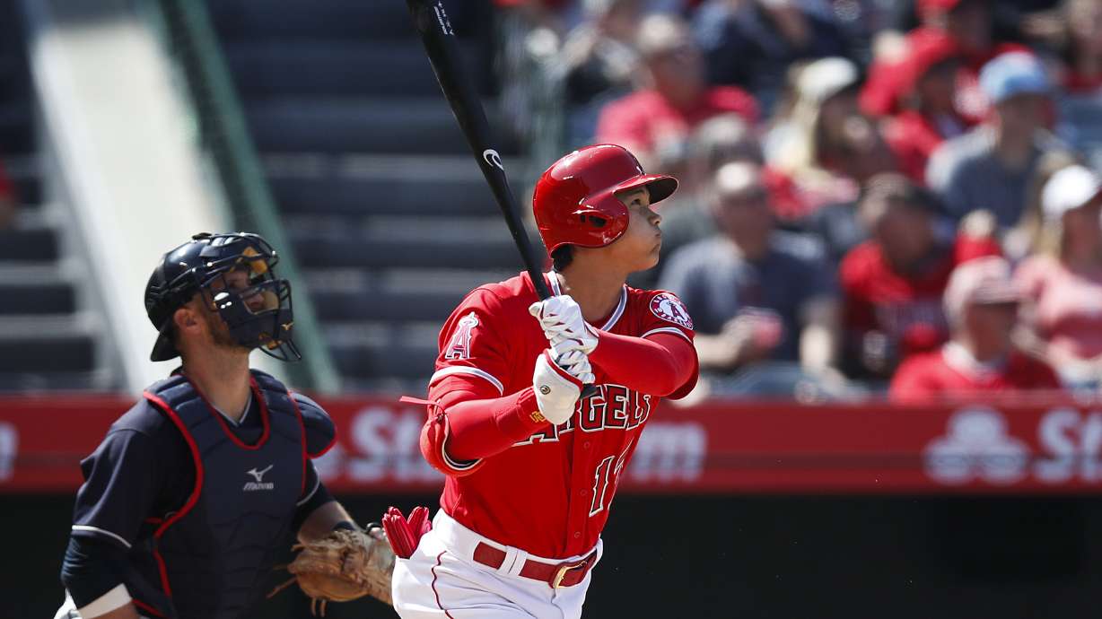 Ohtani homers again, Cozart lifts Angels over Indians in 13