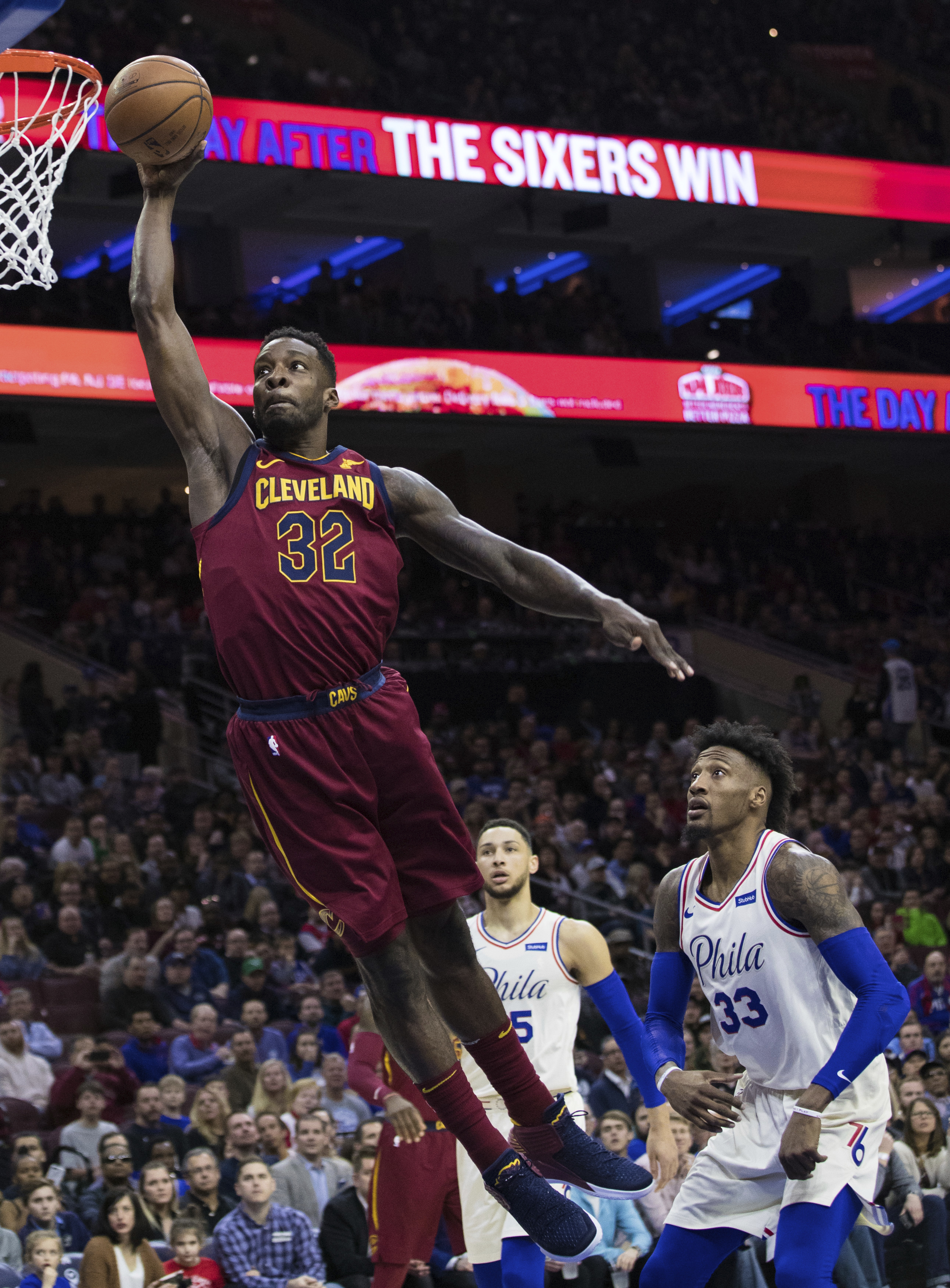 76ers hold off LeBron, Cavs 132-130 for 13th straight win