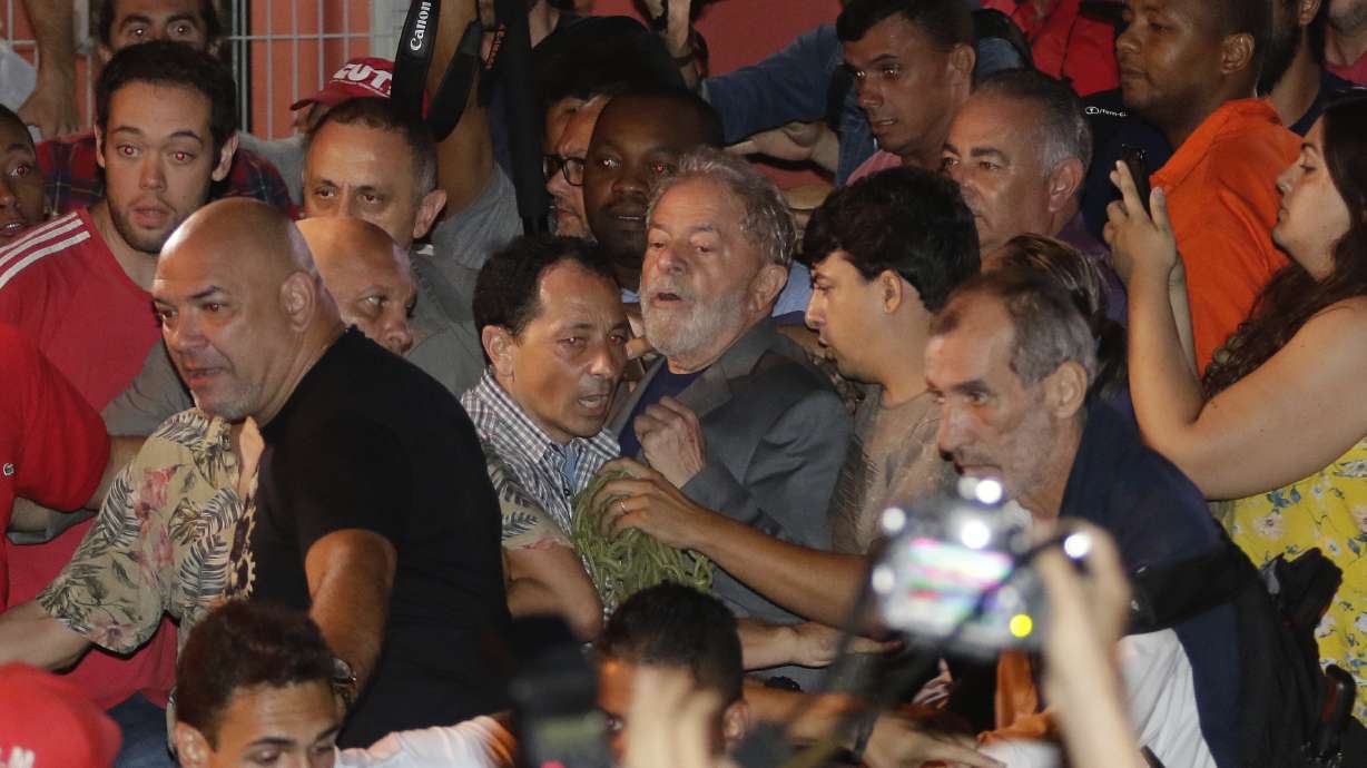 Still popular, Brazil's Lula starts serving jail sentence