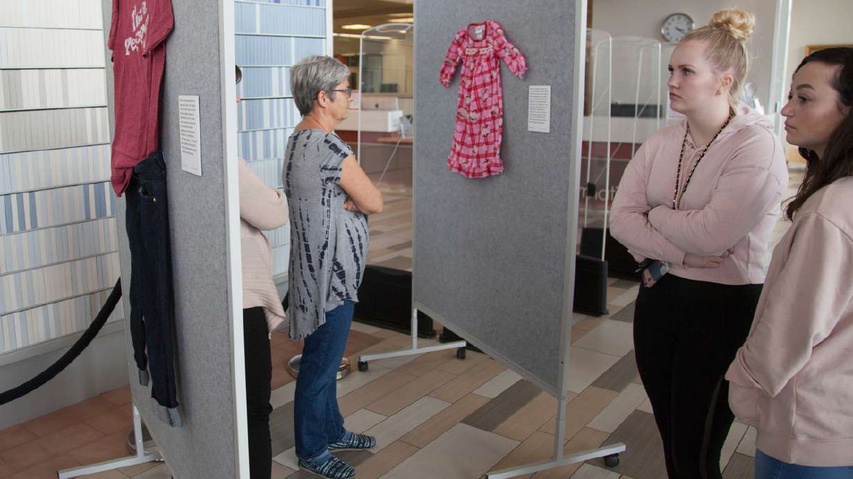Exhibit showcases clothes worn by sexual assault victims