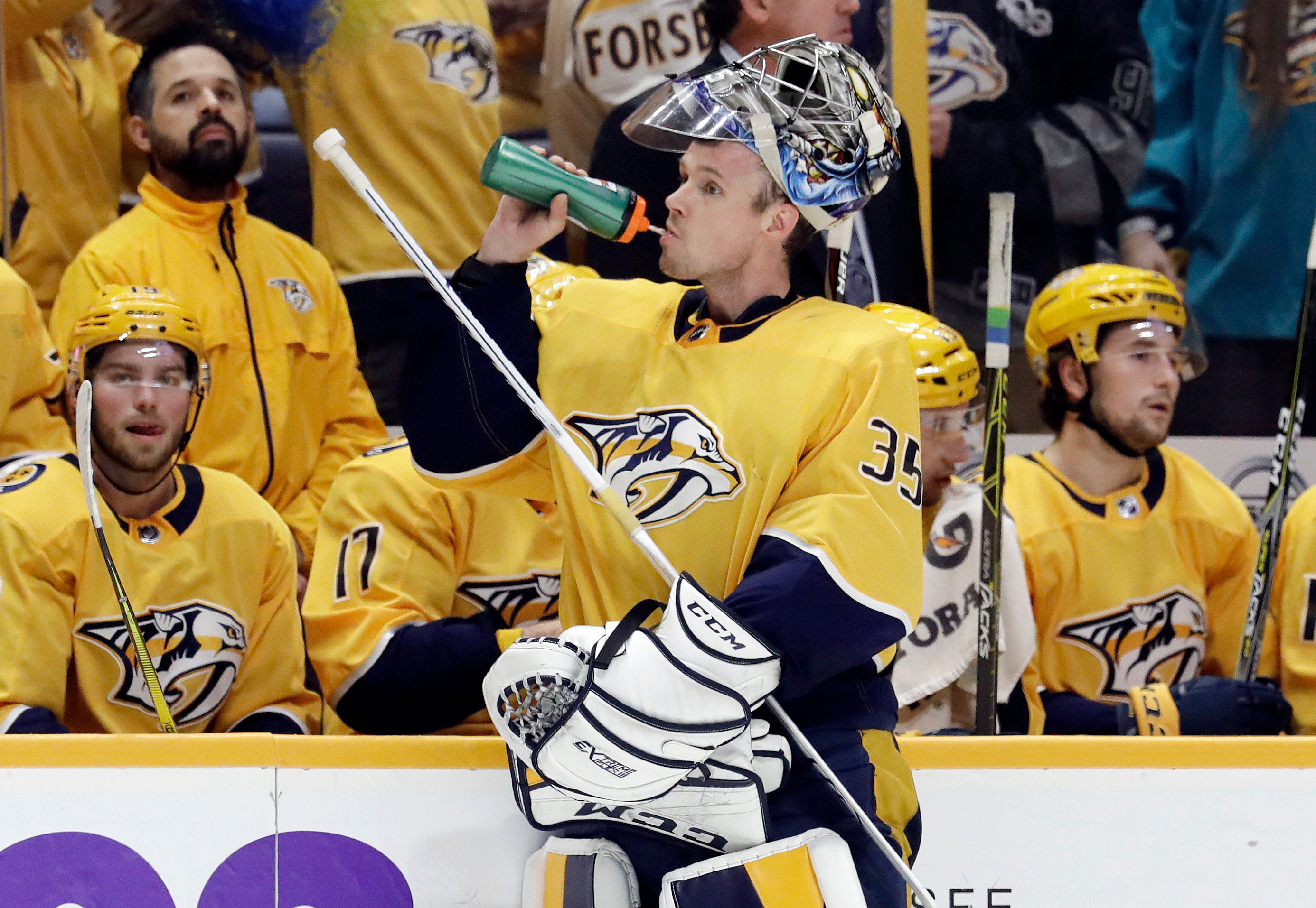 Preds' Rinne focused on playoffs, not 2017 Stanley Cup Final