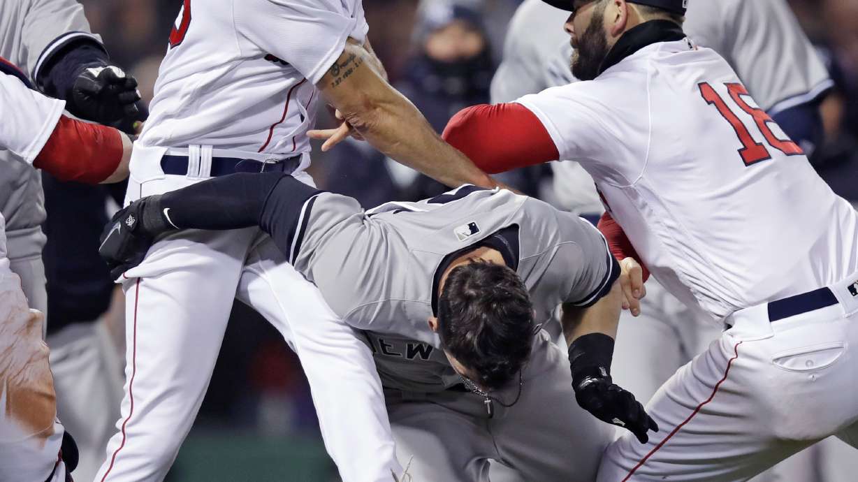 Beantown Brawl! Yankees fight to 10-7 win over Red Sox
