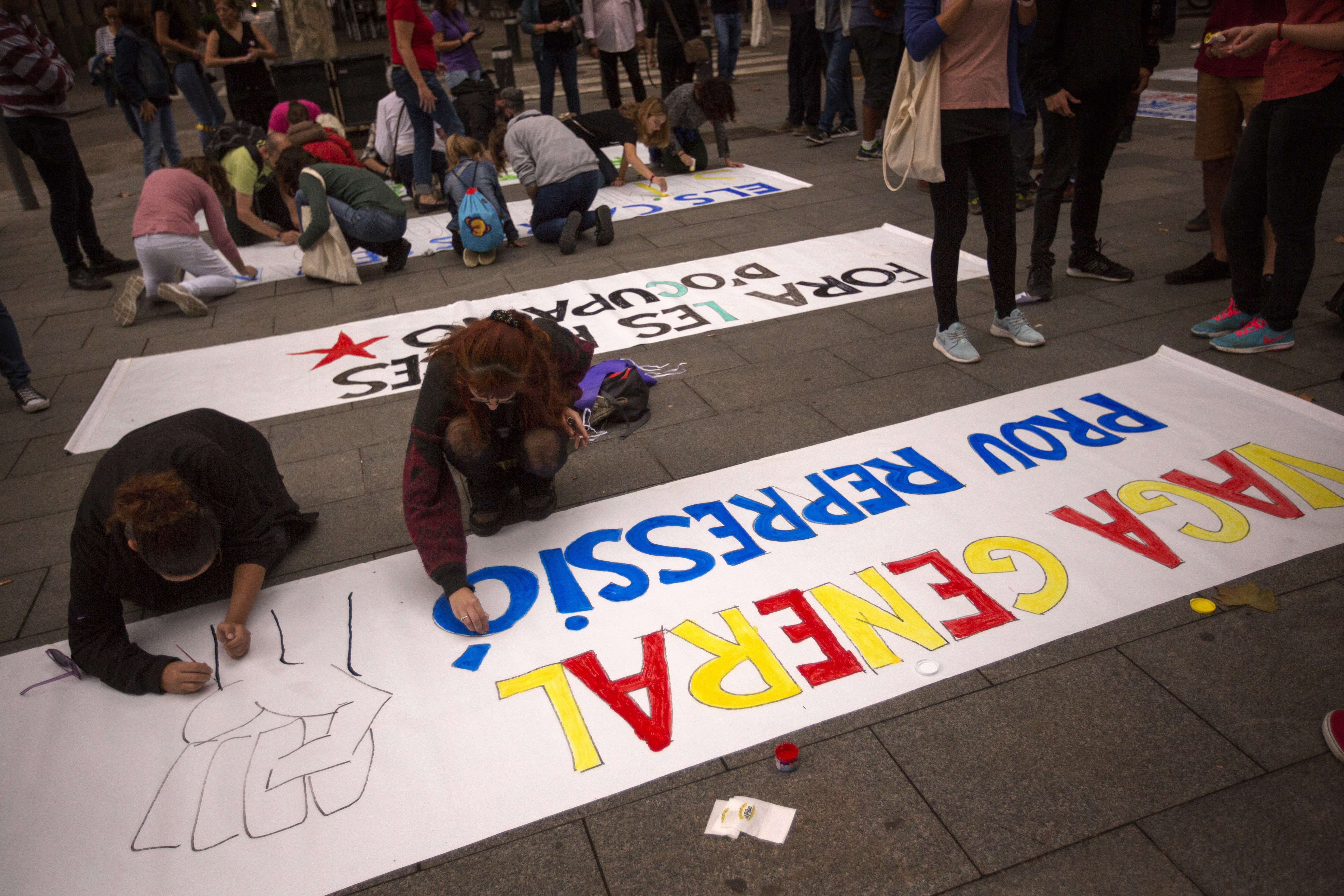 With Catalonia's leaders in jail, Spain hits the grassroots