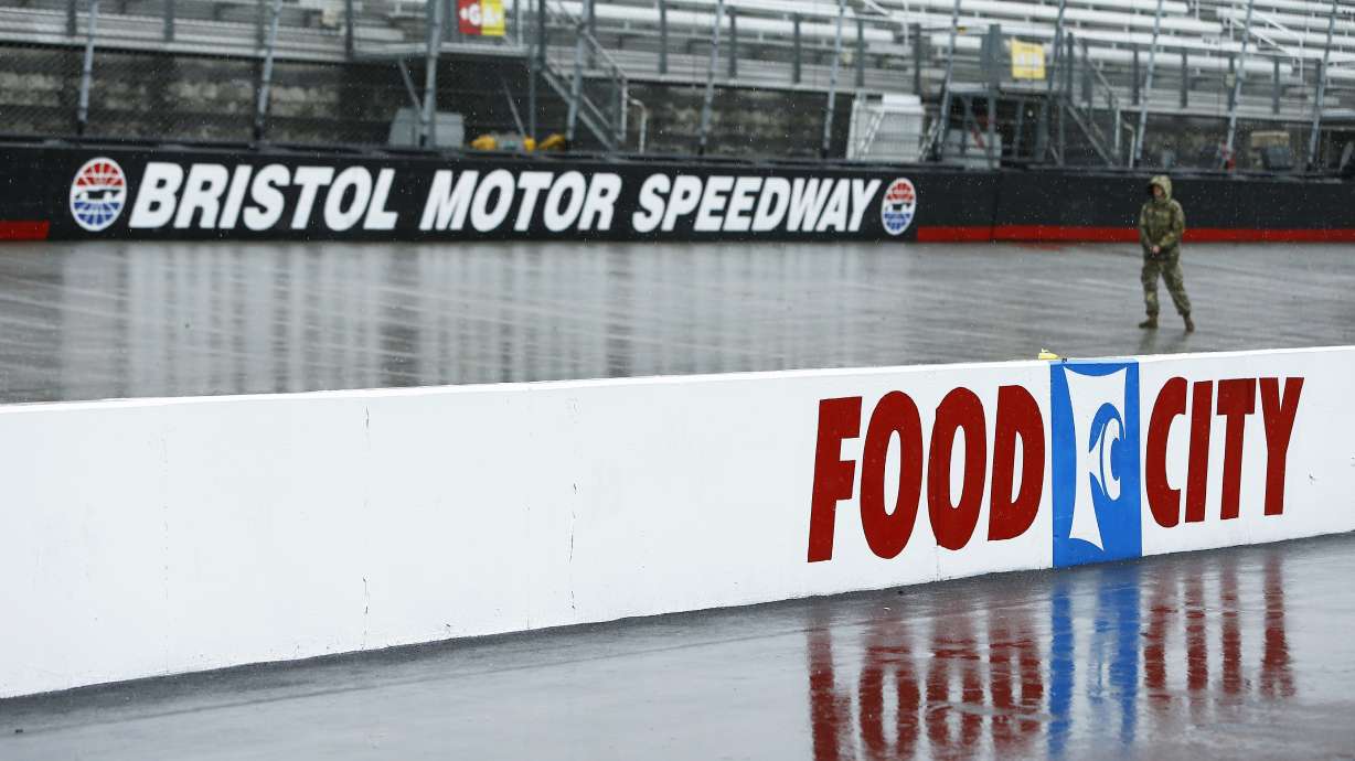 The Latest: Completion of Bristol race postponed to Monday