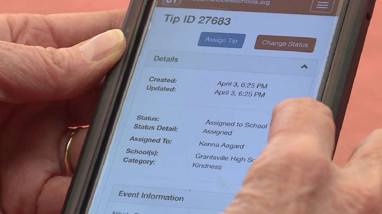 Utah students, members of the state's National Guard and front-line workers deal with crises in their lives at home can submit tips and reach a counselor 24/7 through the SafeUT app. Utah students seeking help for their peers via the app cited risk of suicide more than any other reason last year.