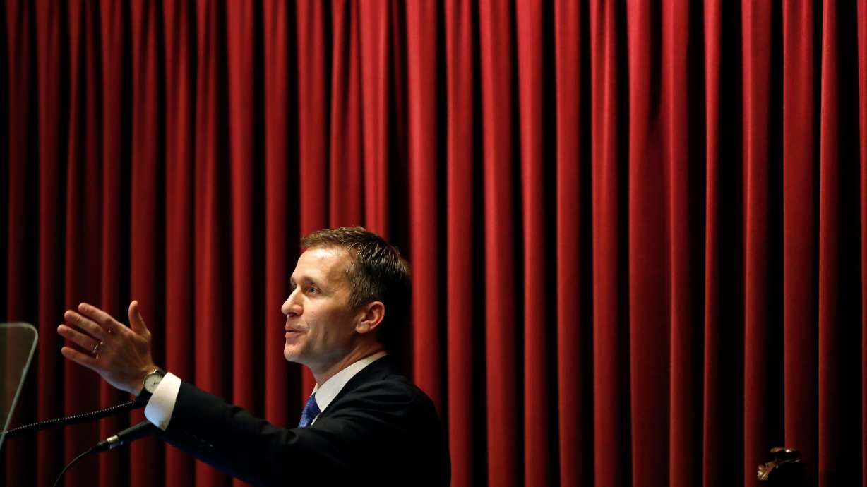 The Latest: GOP legislative leaders want Greitens to resign