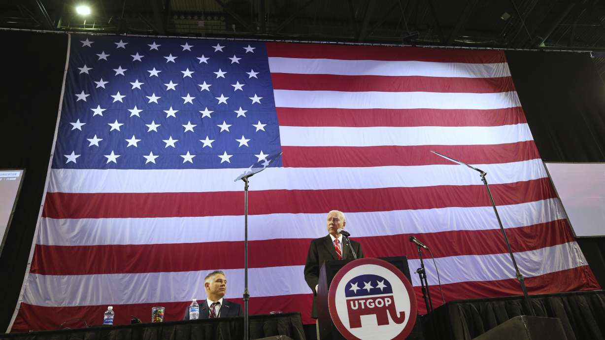 Retiring Sen. Hatch bids farewell to Utah Republicans