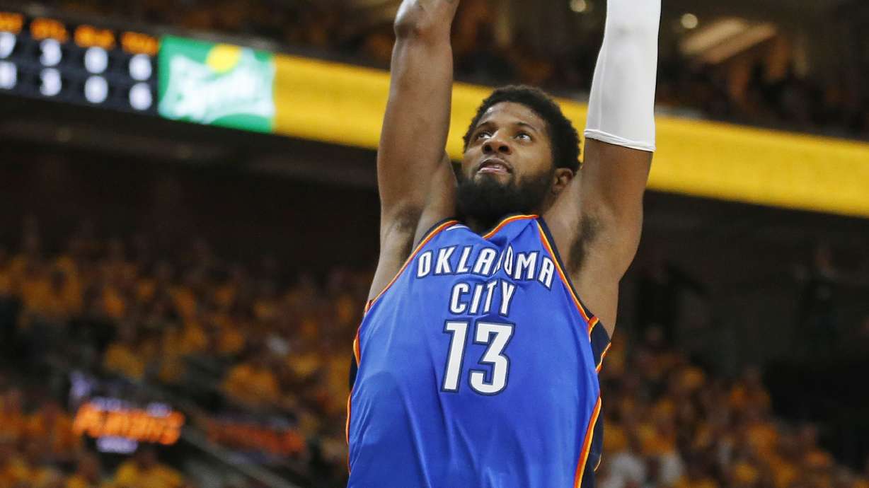 Rubio's triple-double leads Jazz past Thunder 115-102