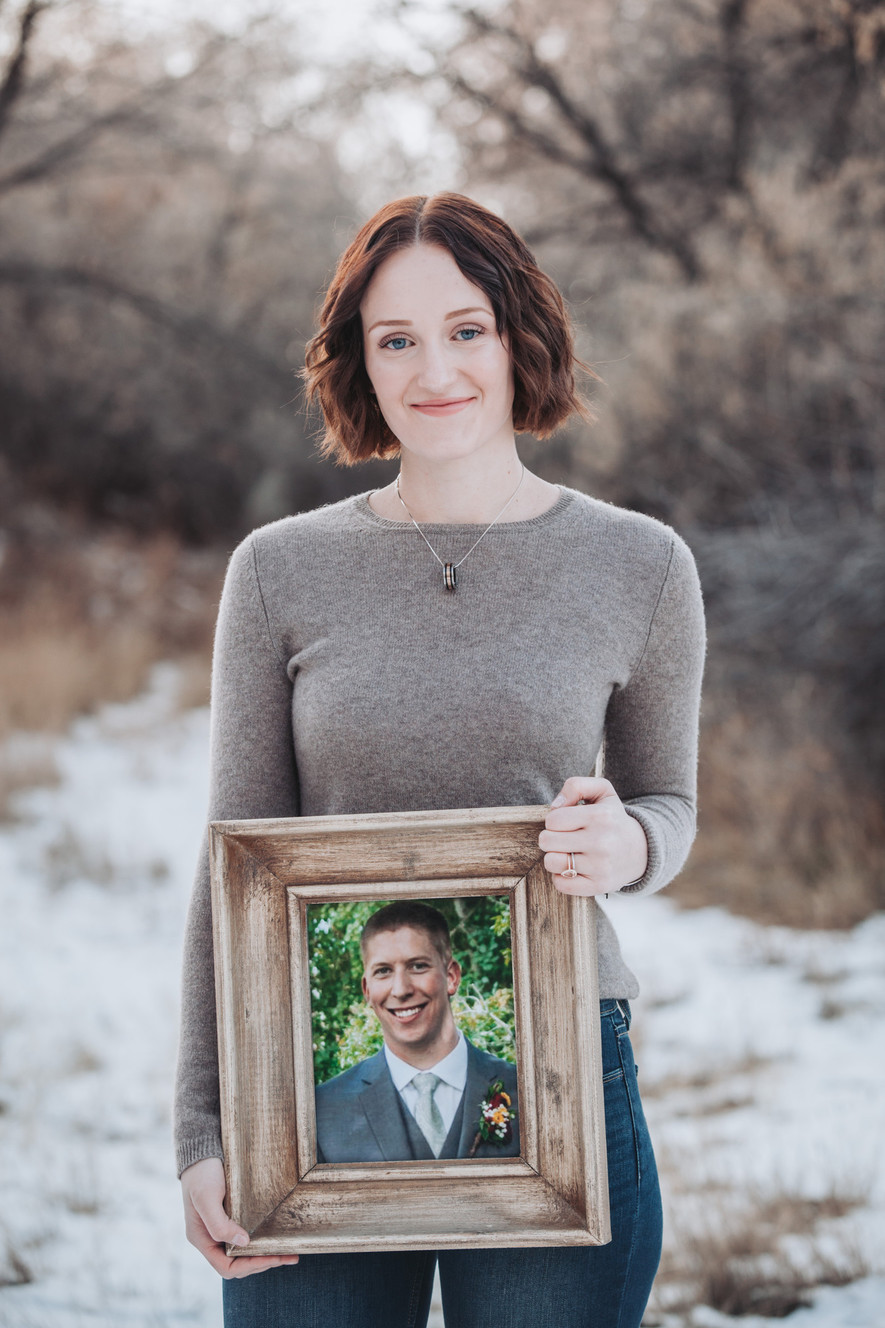 Madilyn Stewart holds a framed picture of her late husband, Parker Stewart. The couple was married for less than four months when Parker died on Dec. 4, 2016, in his sleep at home while recovering from a tonsillectomy. SCR4, dubbed "Parker's Bill," calls on Utah's medical community to research a possible link between opioid painkillers prescribed after surgery and respiratory depression leading to death. (Photo: Courtesy of Madilyn Stewart)