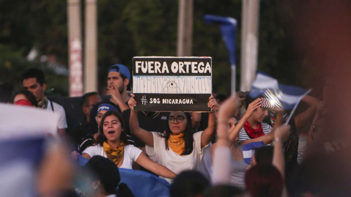 Thousands protest against Nicaragua government, urge calm
