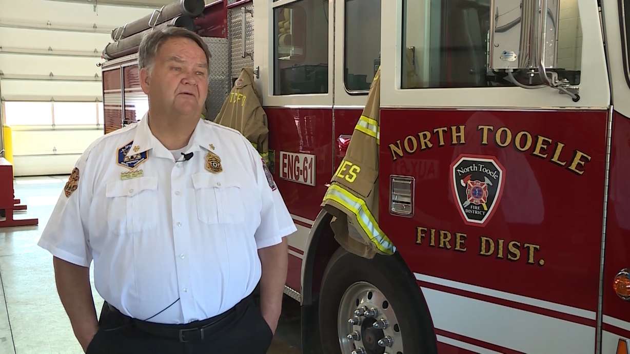 North Tooele Fire District Chief Randy Wilden says he's looking for volunteer firefighters to sign on with his agency. (Photo: Sean Estes, KSL TV)