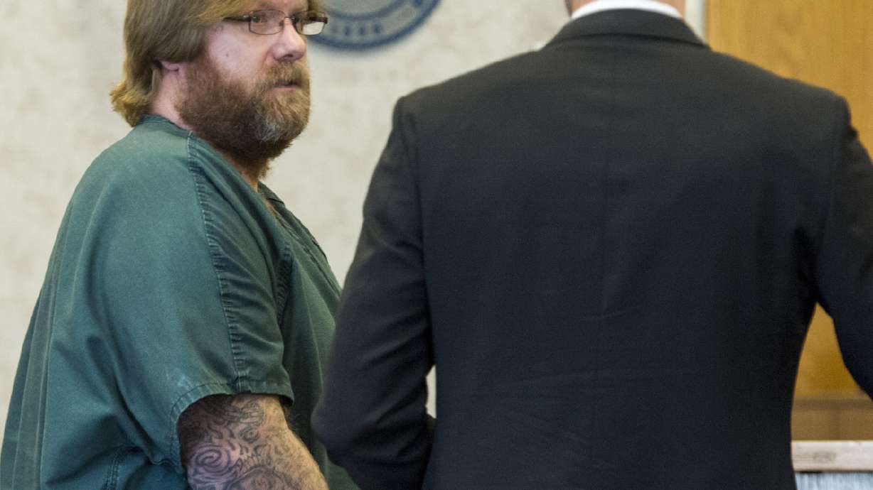 Jerrod Baum appears for a hearing in Provo on Thursday, April 26, 2018. Baum is accused of killing 18-year-old Riley Powell and 17-year-old Brelynne “Breezy” Otteson in December and dumping their bodies into an abandoned mine shaft.