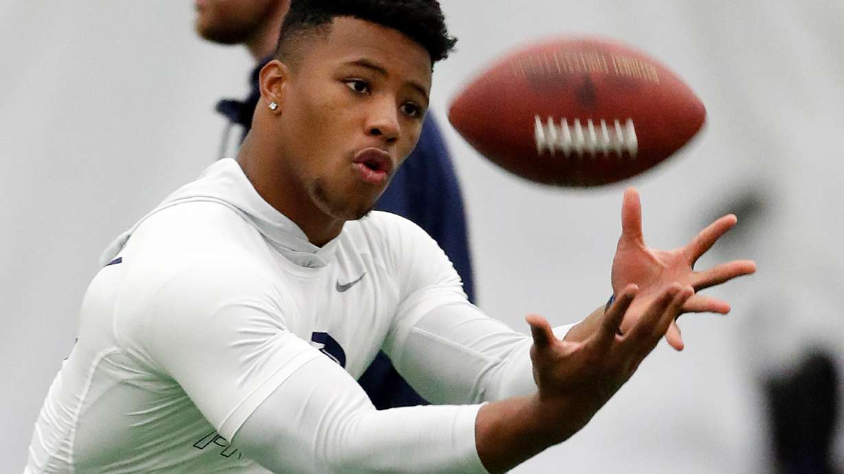 Giants pass on QB, take running back Saquon Barkley at No. 2