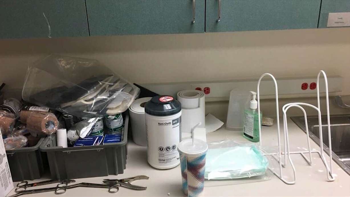 Pictured is a patient room at the George E. Wahlen Department of Veterans Affairs Medical Center in Salt Lake City that Army veteran Christopher Wilson says he encountered during a visit on April 5, 2018. (Photo: Christopher Wilson)