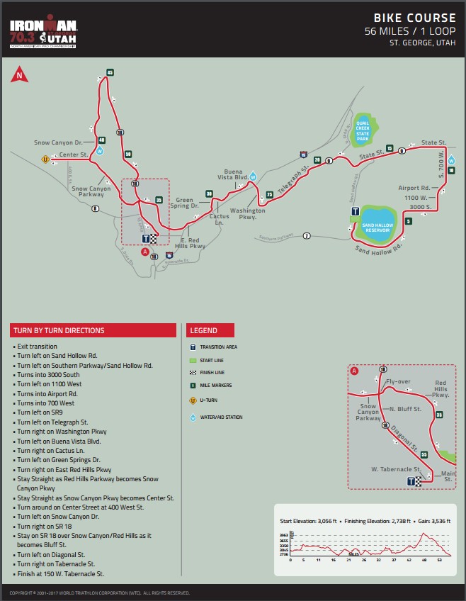 Bike course for Ironman 70.3 St. George. Photo: Courtesy Ironman 70.3 St. George, St. George News