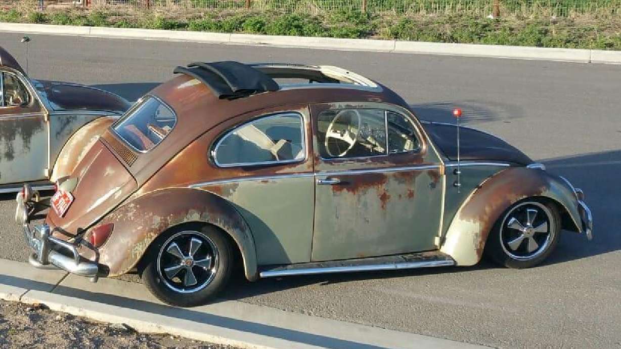 For Fruit Heights man, commuting in 1959, rusted Bug is 'like being in a parade'