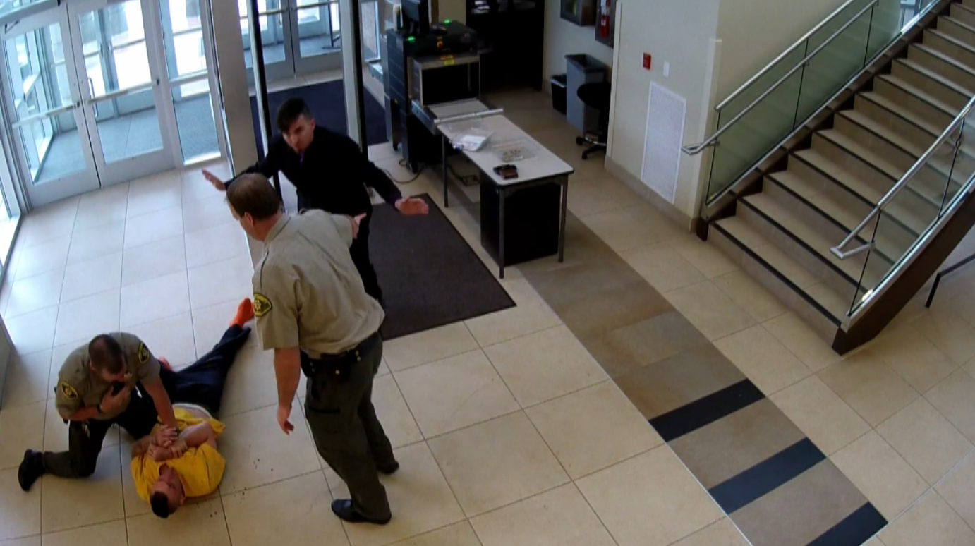 Handcuffed man jumps from second floor of Spanish Fork courthouse