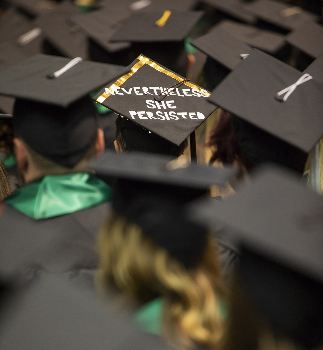 UVU students at the Utah Valley University commencement ceremony on Thursday, May 3, 2018, in Orem. (Photo: August Miller, UVU)