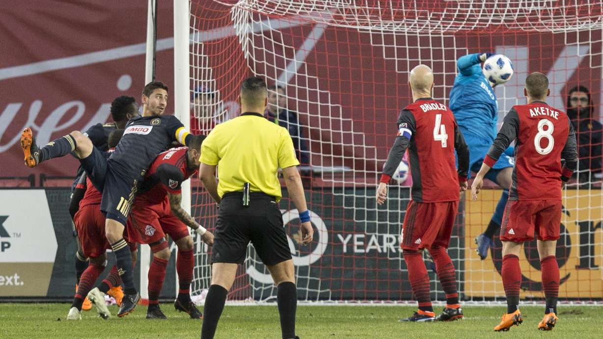 Toronto FC beats Union 3-0 for first MLS win in 5 weeks