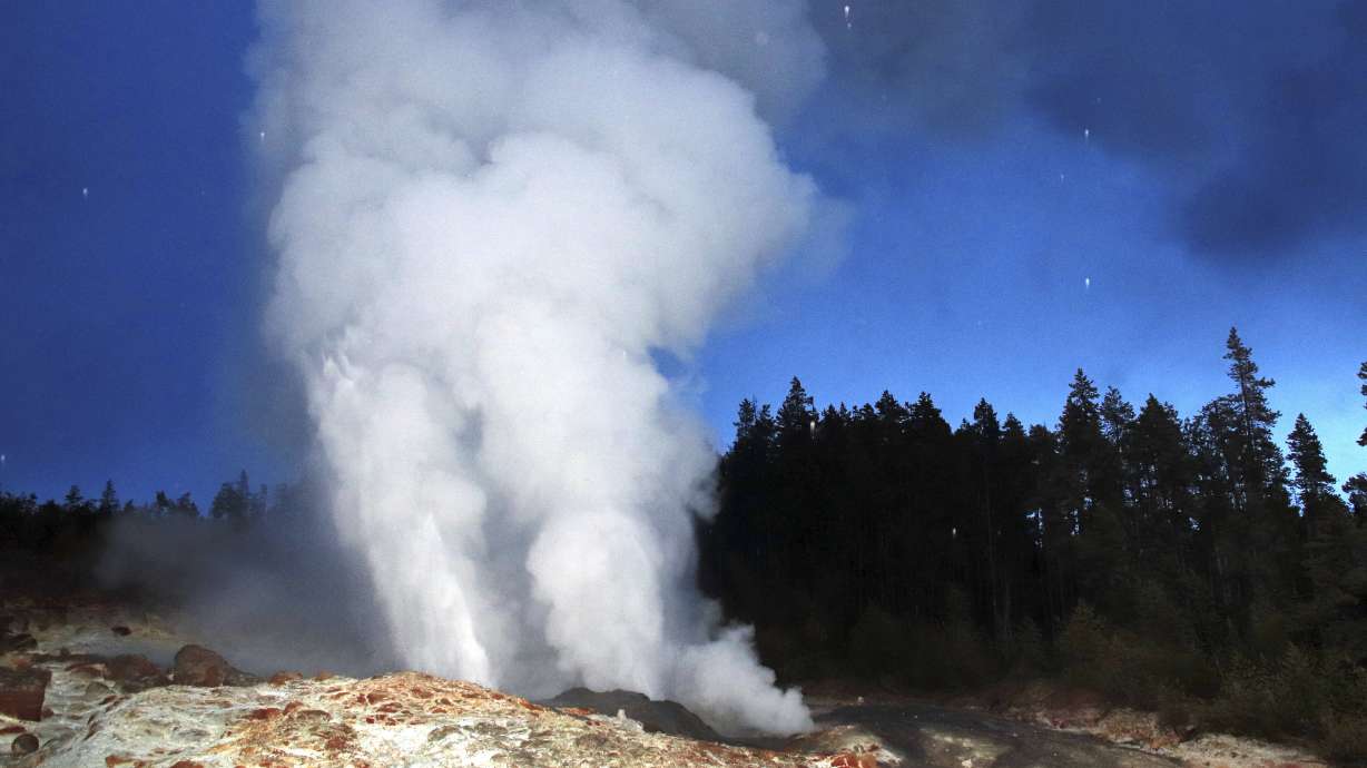 Yellowstone's Steamboat Geyser erupts for 5th time this year