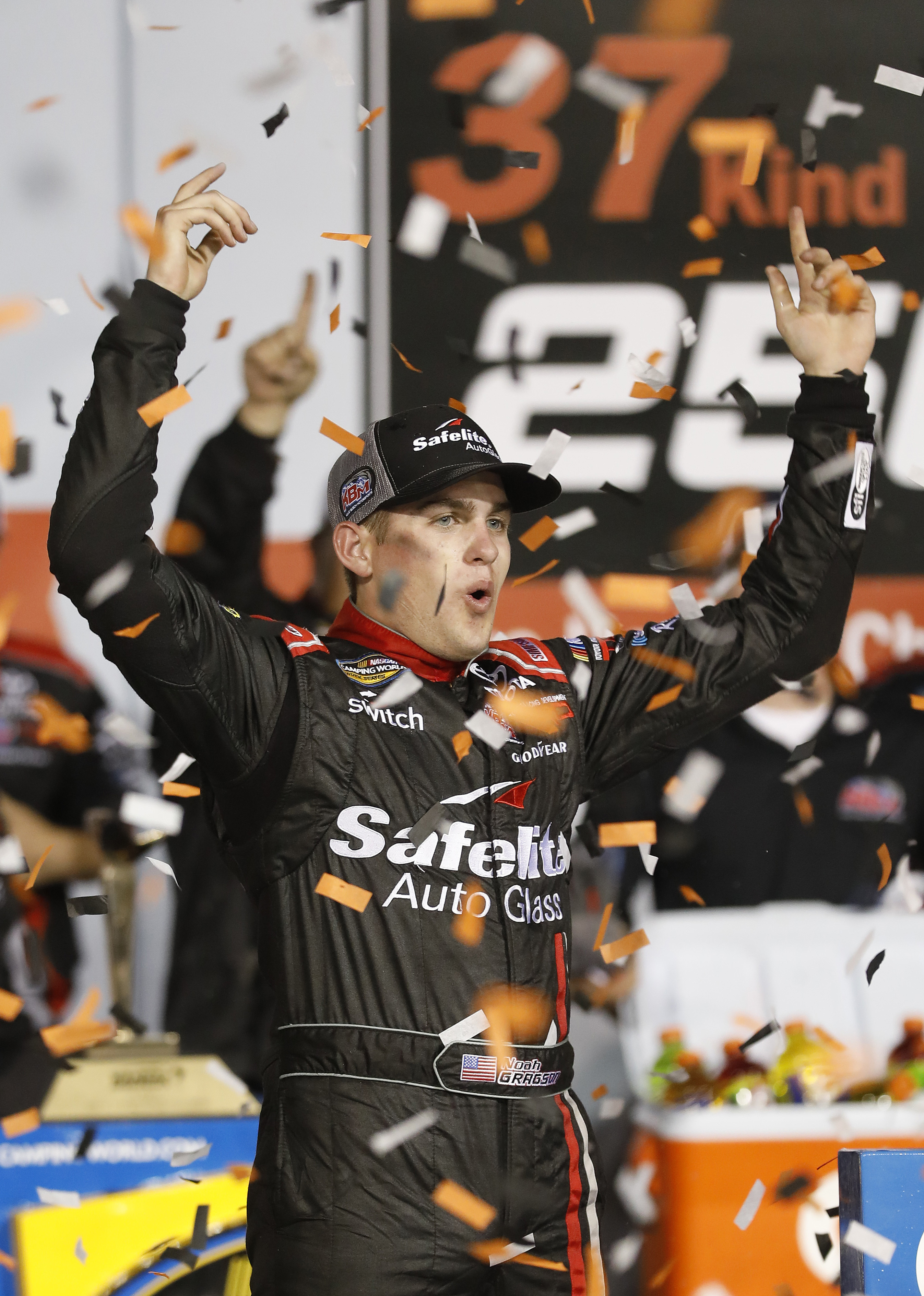 Noah Gragson wins NASCAR Truck race at Kansas
