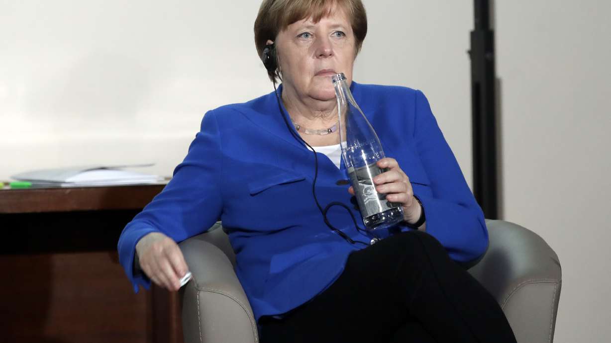 Merkel decries US pullout from Iran deal, gets peace prize