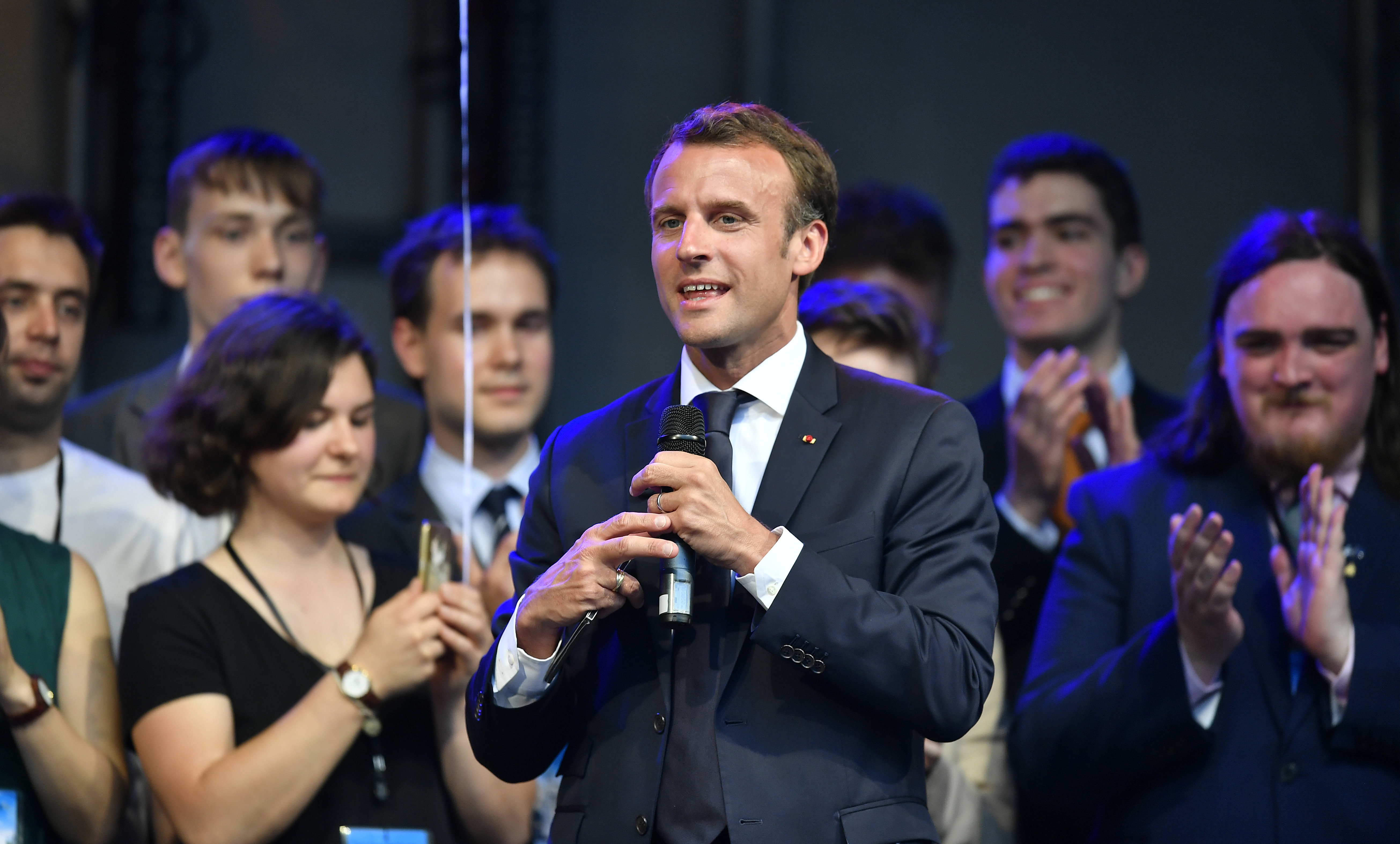 Macron calls friend Trump, angry over his Iran nuclear move