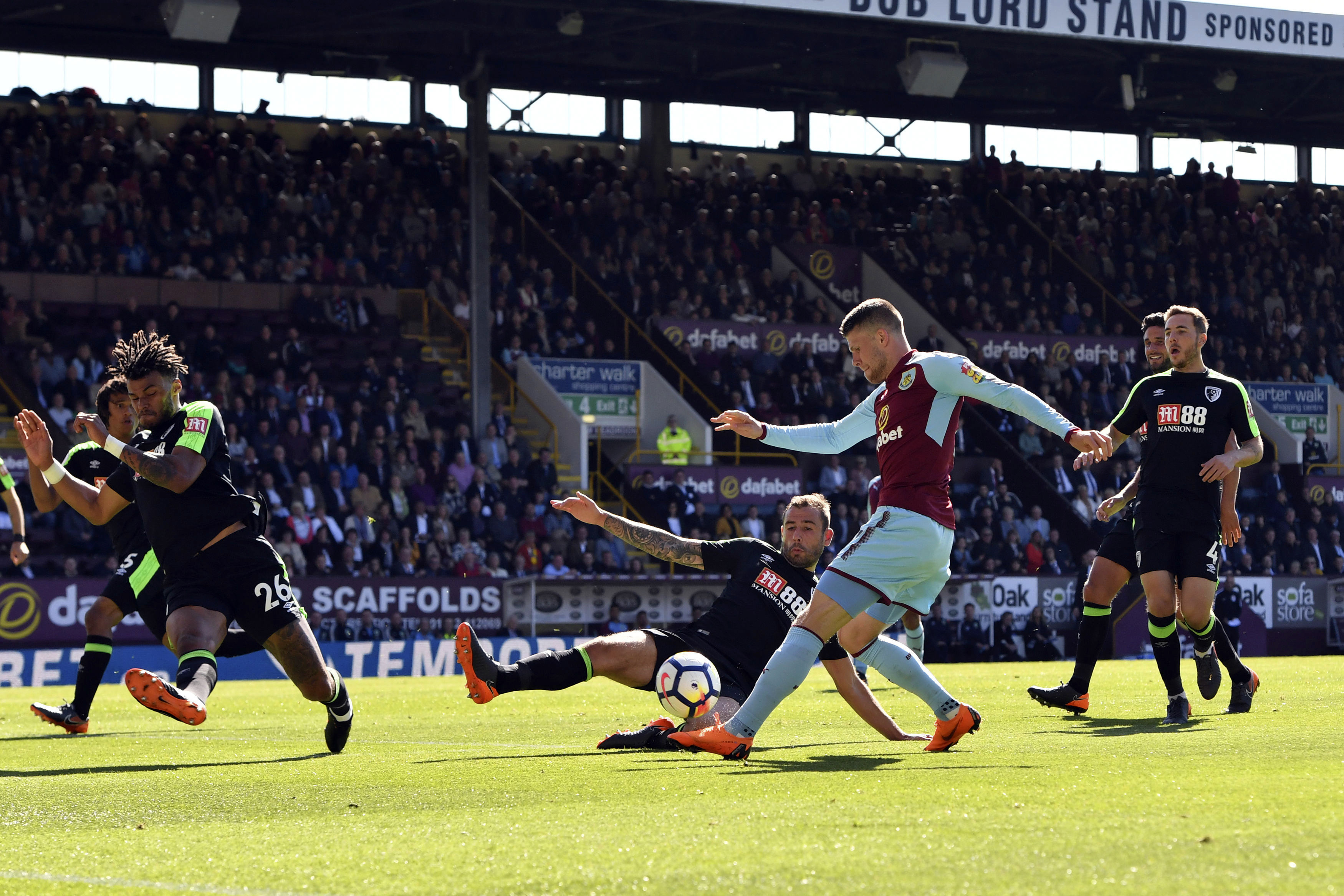 Bournemouth spoils Burnley's European party with 2-1 win
