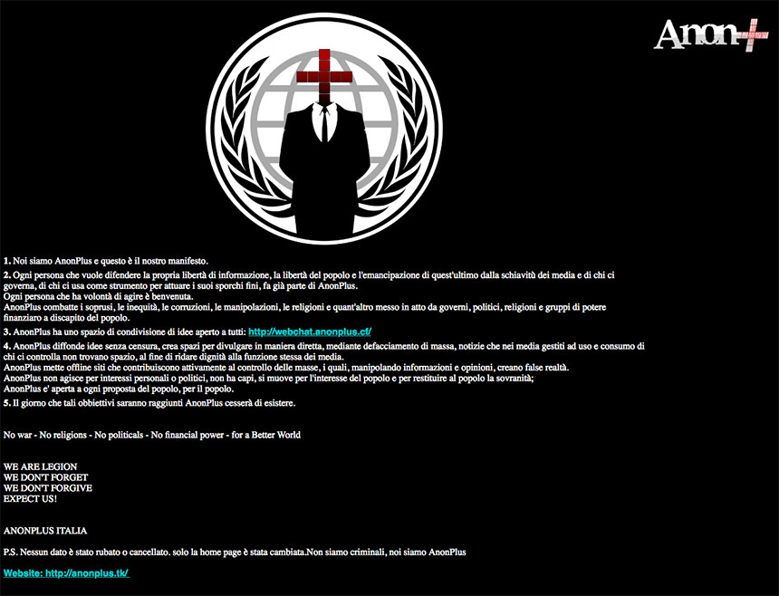 Idaho Legislature website hacked by Italian hacktivist group