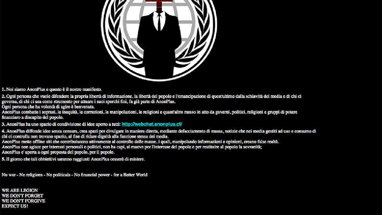 Idaho Legislature website hacked by Italian hacktivist group
