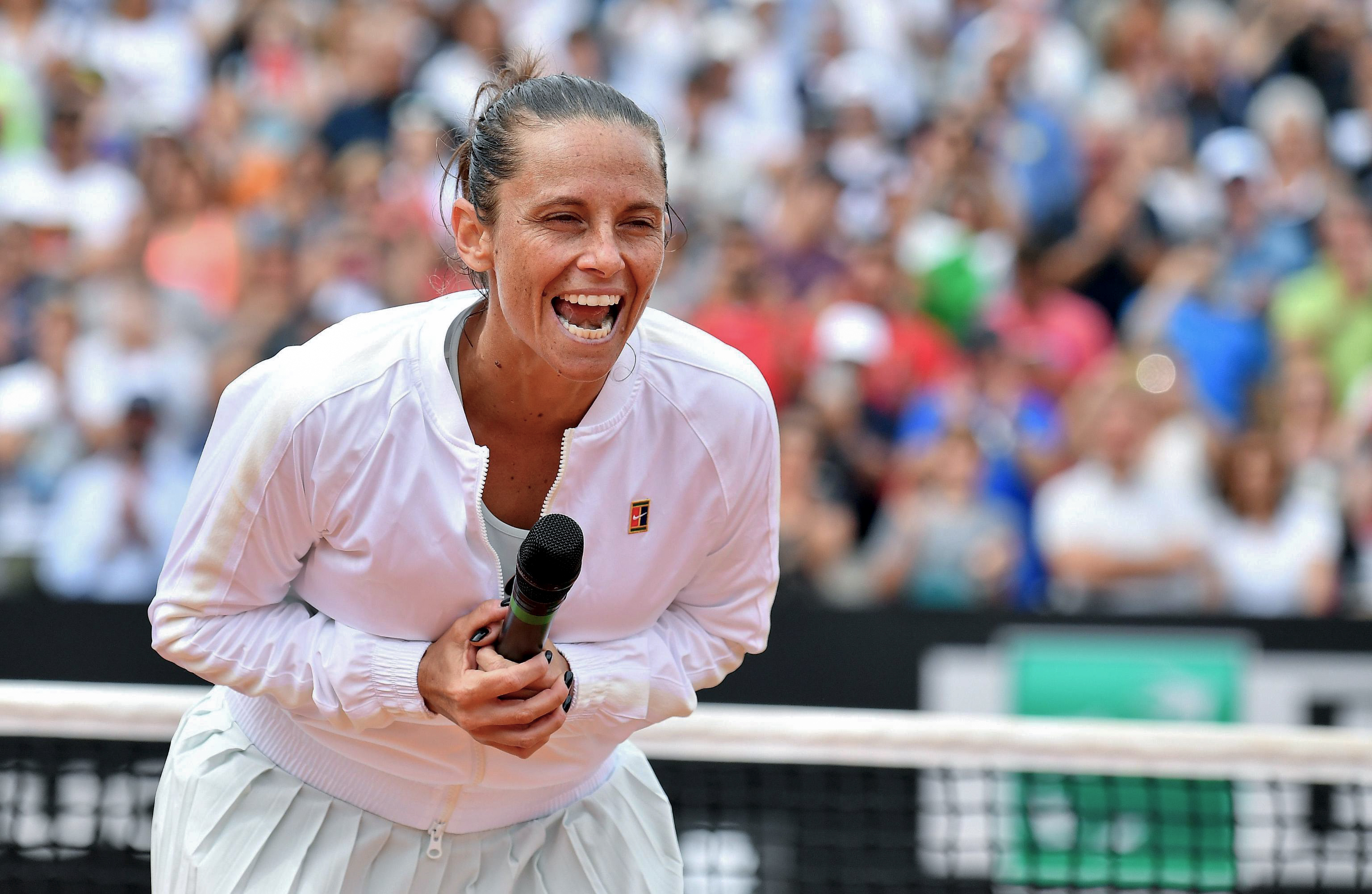 Ciao Roberta: Vinci bids tennis a teary goodbye in Rome