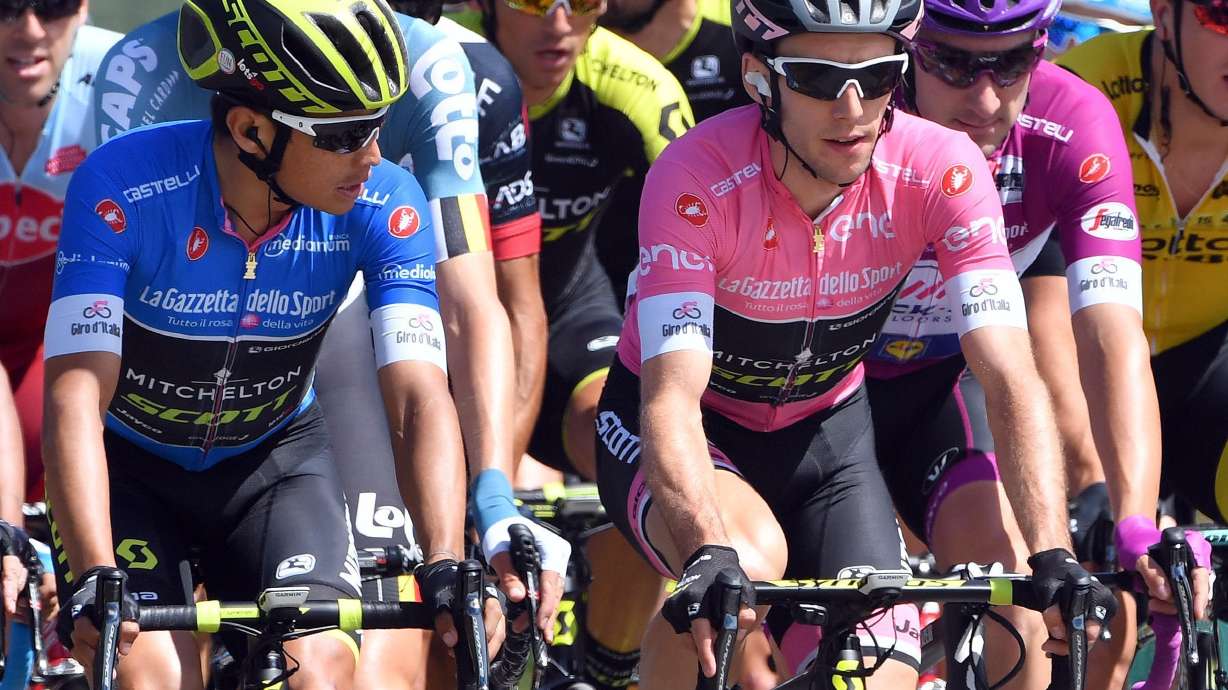 Giro leader Yates gains 3 seconds but his team struggles