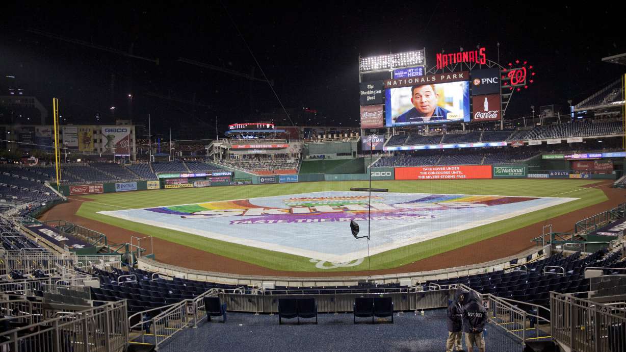 Yanks-Nats series postponed by rain; 2 games set for June 18