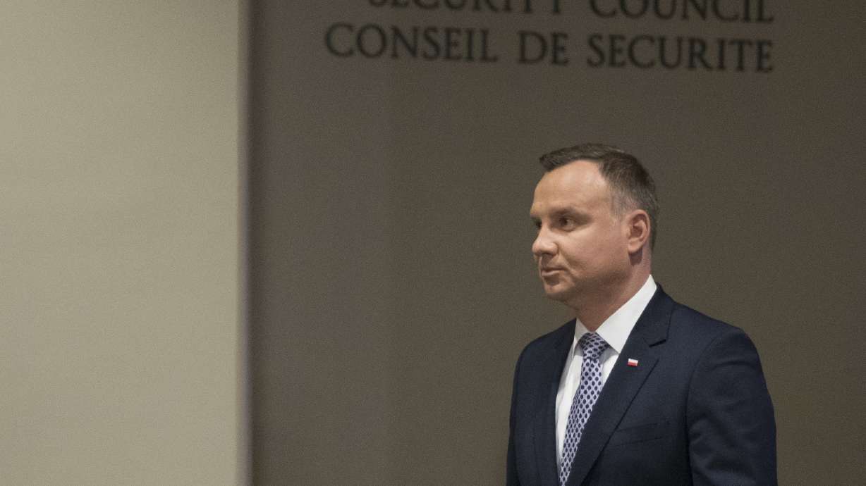 Polish leader calls for UN force for Russia-Ukraine border