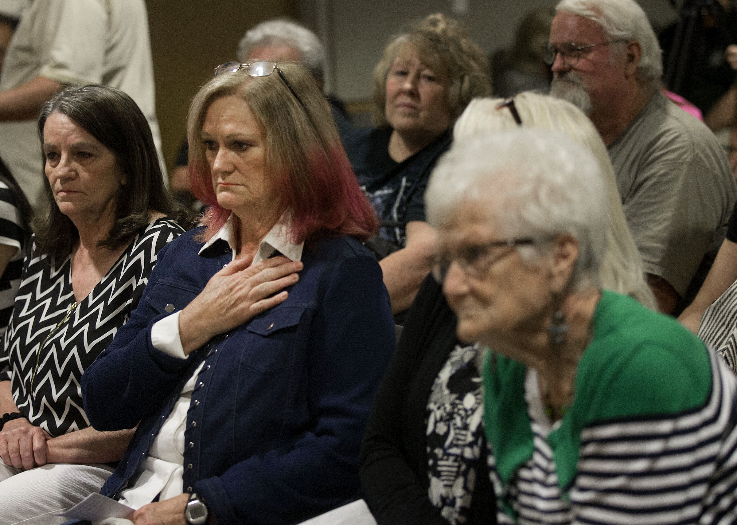 Family members of Jack Richardson attend a press conference where details on a cold case murder from 1979 were announced at the UPD Headquarters in West Valley on Friday, May 18, 2018. (Photo: Laura Seitz, KSL)