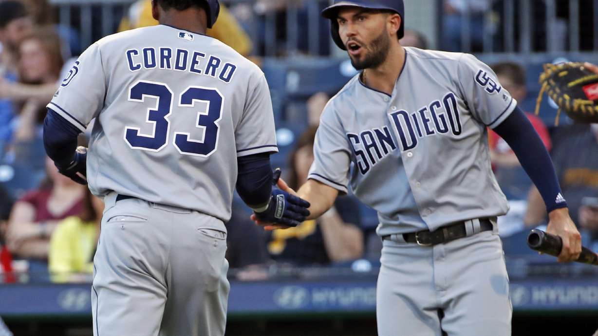 Richard pitches into the eighth, Padres top Pirates 6-2