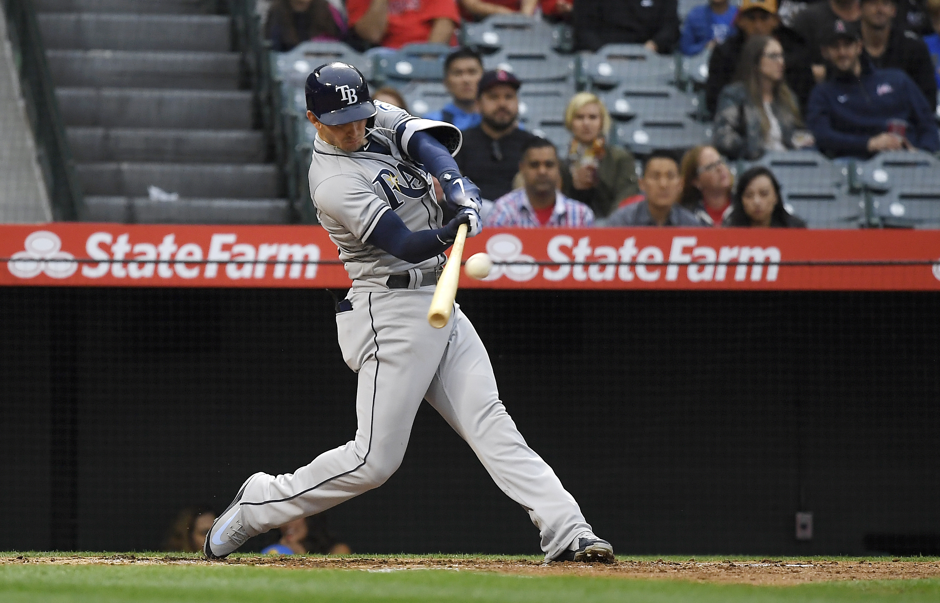 Robertson's grand slam helps surging Rays past Angels, 5-3
