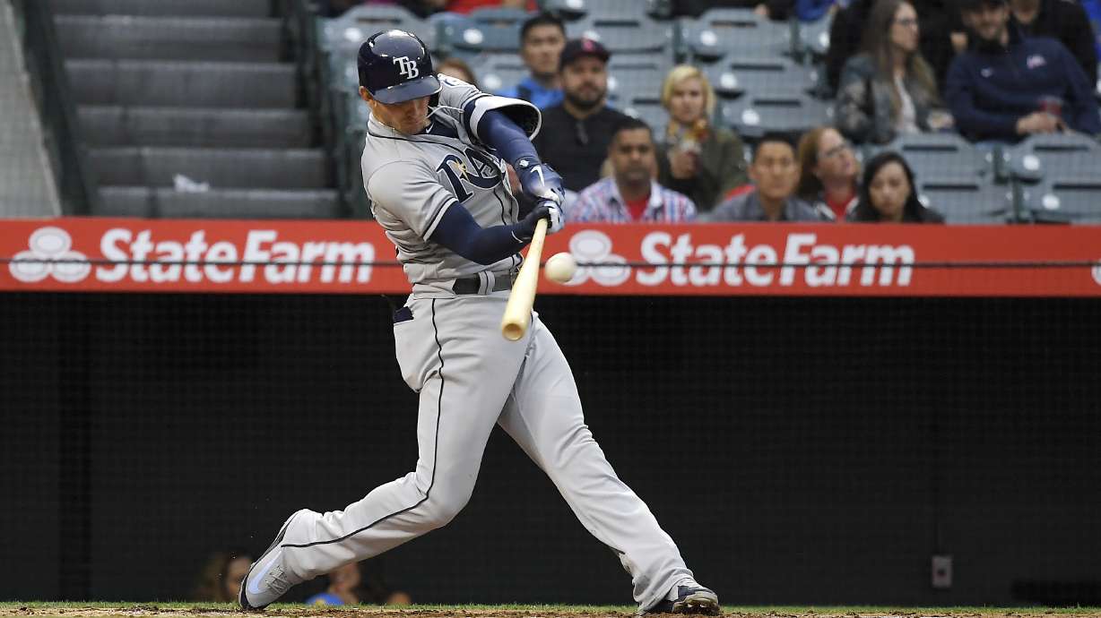 Robertson's grand slam helps surging Rays past Angels, 5-3
