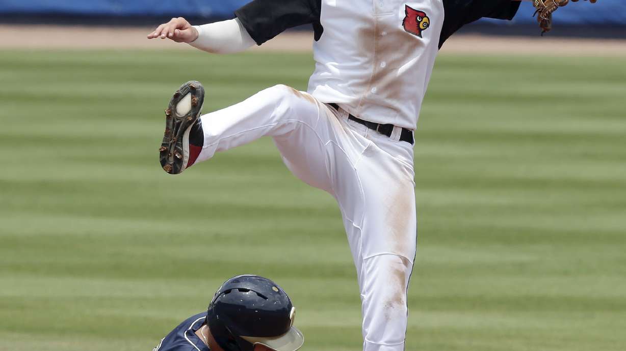 Louisville beats Pitt 5-2 to reach 1st ACC tourney final